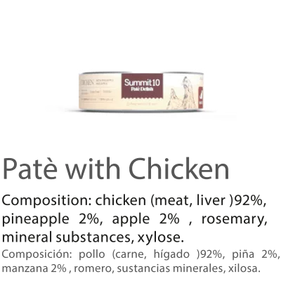 SUMMIT 10 DELISH WITH CHICKEN FOR CAT 85 G | PATÉ HÚMEDO PREMIUM PARA GATOS CON POLLO, PIÑA Y MANZANA