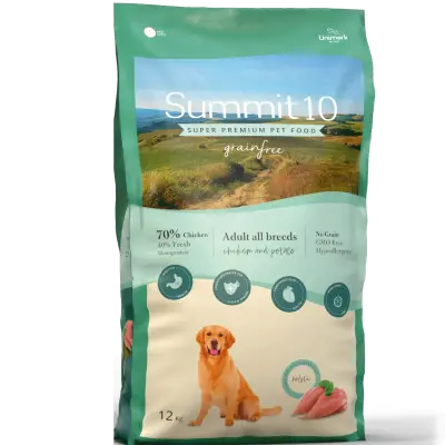SUMMIT 10 GRAIN FREE SENSITIVE CHICKEN POTATO 12 KG | PIENSO HIPOALERGÉNICO SIN CEREALES PARA PERROS ADULTOS DE TODAS LAS RAZAS