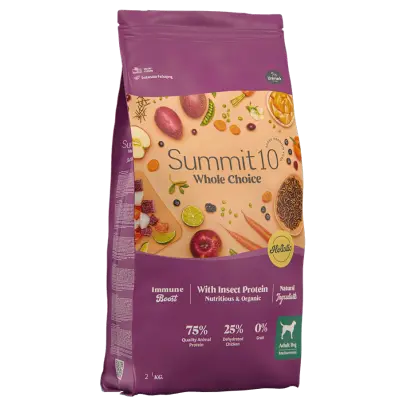 SUMMIT 10 WHOLE CHOICE ADULT DOG INSECT PROTEIN 2 KG | PIENSO GRAIN FREE CON PROTEÍNA DE INSECTO PARA PERROS ADULTOS