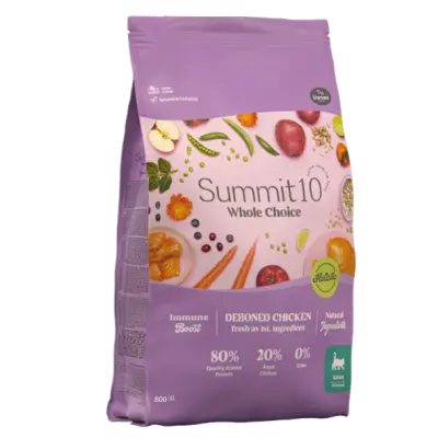 SUMMIT 10 WHOLE CHOICE KITTEN 800 G | ALIMENTO GRAIN FREE PARA GATITOS CON POLLO FRESCO DESHUESADO