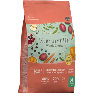SUMMIT WCH ADULT MINI CHICKEN 3 KG | PIENSO HOLÍSTICO SIN CEREALES PARA PERROS ADULTOS DE RAZA PEQUEÑA CON POLLO FRESCO