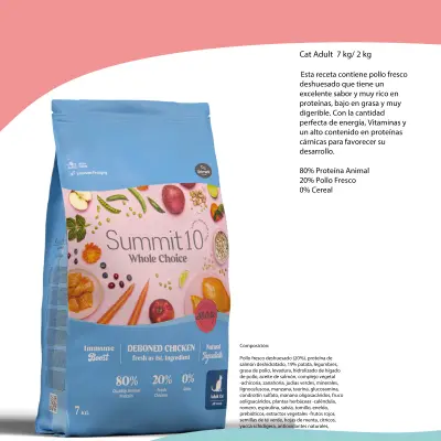 SUMMIT WHOLE CHOICE ADULT CAT NEUTEREED 7 KG