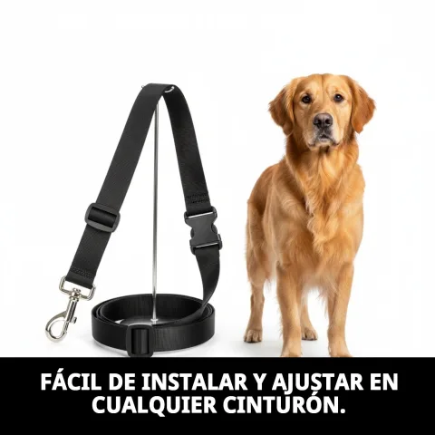 Uso del acople cinturón de seguridad en coche con perro