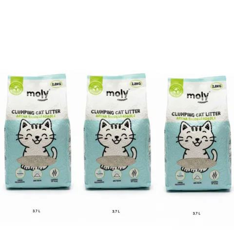 Utilisation de la litiere pour chats dans un bac propre et sec
