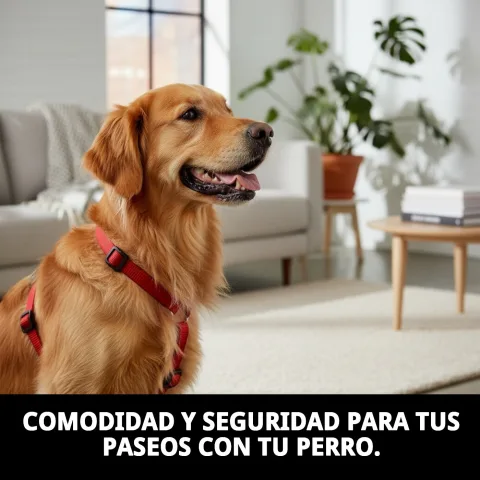 Ajuste del arnés nylon confort en perro tamaño mediano