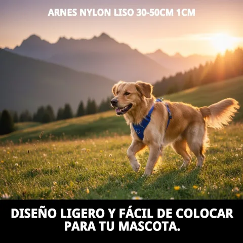 Arnés nylon liso en varios colores disponibles en Mar Mascotas