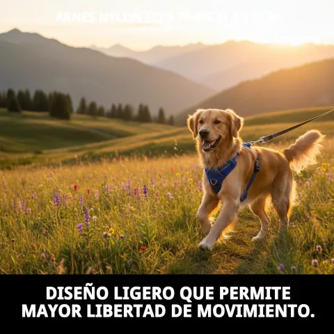 Arnés de nylon resistente secándose tras limpieza