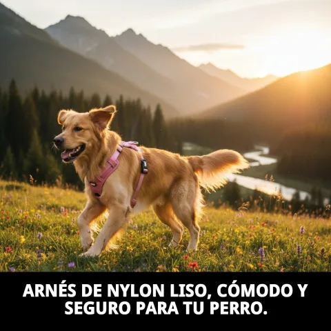 Embalaje y presentación del arnés nylon liso extra en Mar Mascotas