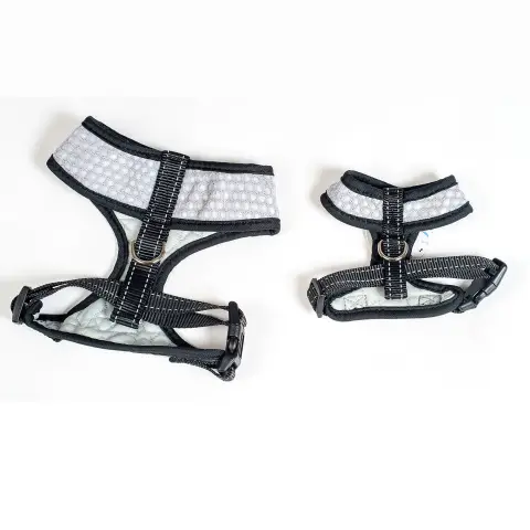 Arnés nylon New Confort con elementos reflectantes para paseos nocturnos