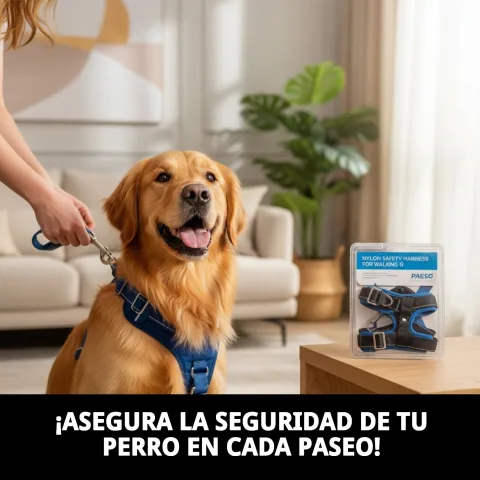 Arnés nylon transpirable para paseos en verano