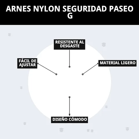 Arnés nylon para perros con diseño cómodo y seguro