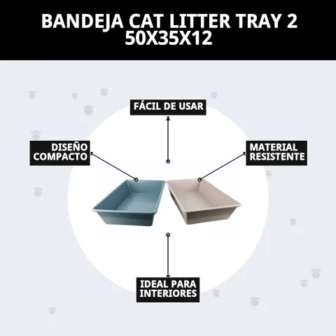 Bac à litière pour chat avec litière prêt à l’emploi