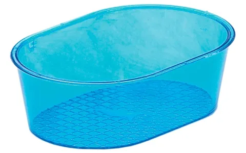 Détail du fond antidérapant de la baignoire intérieure
