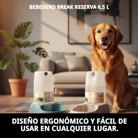 Limpieza fácil del bebedero Break Reserva para perros