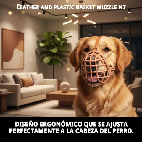 Matériau plastique durable de la muselière cesta N7