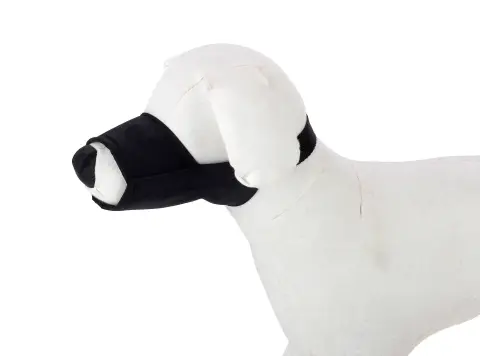 Bozal Moly para perros con hocico ancho en color negro