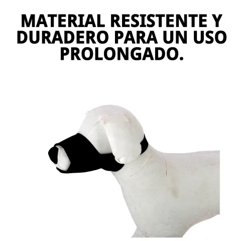 Bozal nylon resistente para perros grandes en color negro