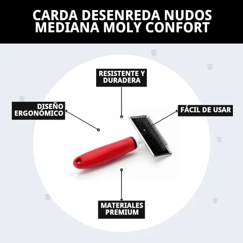 Carda desenreda nudos mediana Moly Confort en entorno profesional