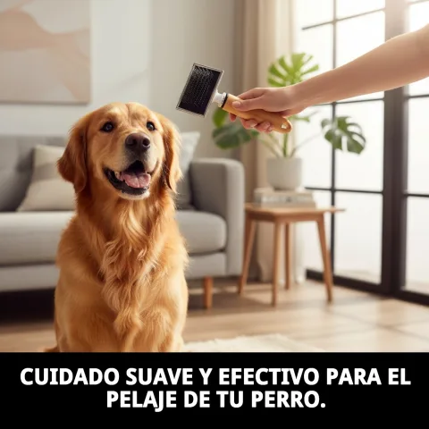 Detalle de las púas metálicas flexibles de la carda Moly Confort