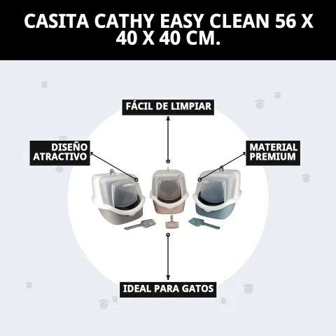 Casita Cathy Easy Clean avec un chat à l'intérieur se reposant