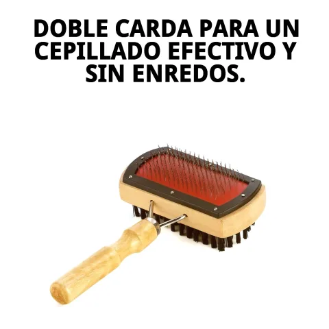 Carda de cerdas suaves para alisar pelaje