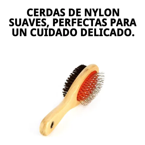 Púas de nylon flexibles del cepillo doble cara Moly para perros