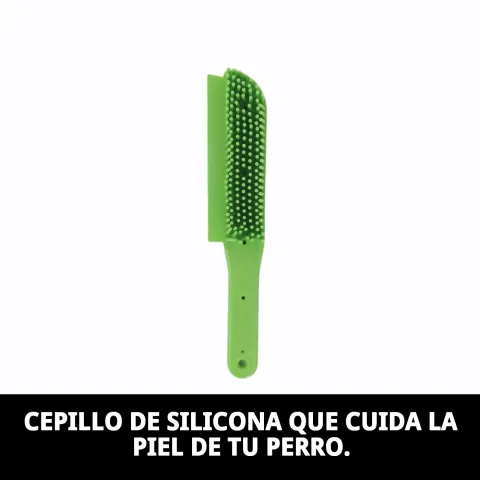 Détail des picots doux en silicone de la brosse Moly