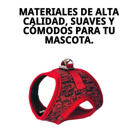 Motif petites maisons rouges du chaleco 3D pour chien