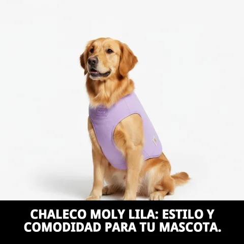 Détail du matériau du gilet Moly lila T-L