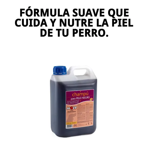 Textura y espuma del champú para pelaje oscuro