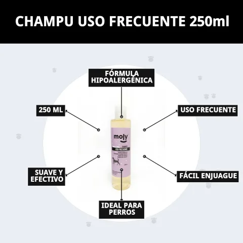 Champú Moly ideal para pieles sensibles de perros