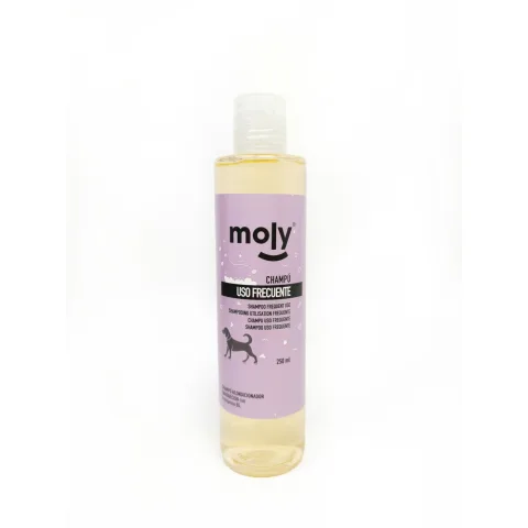 Botella de Champú Uso Frecuente 250 ml Moly para perros