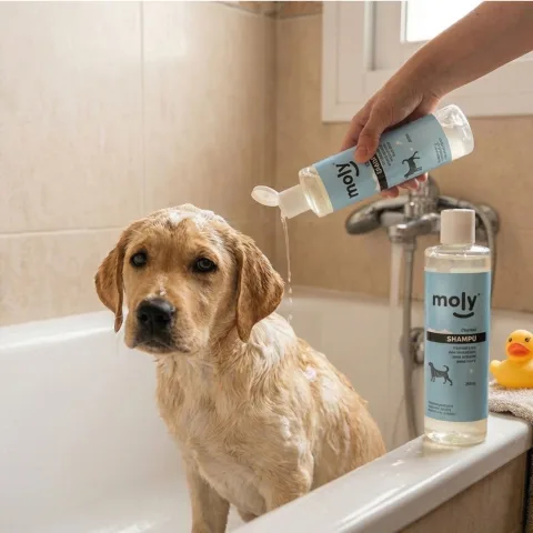 Shampoing Moly pour nettoyage quotidien des chiens de tous types
