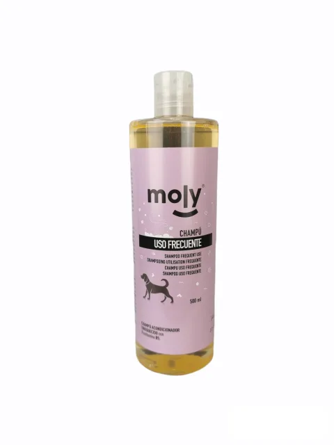 Flacon de shampoing Usage Fréquent 500 ml Moly pour chiens
