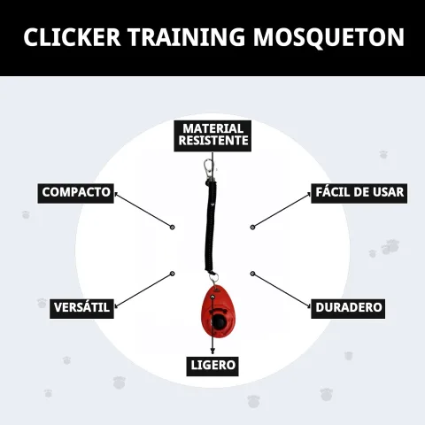 Outil d'éducation avec mousqueton à accrocher à la ceinture ou au sac