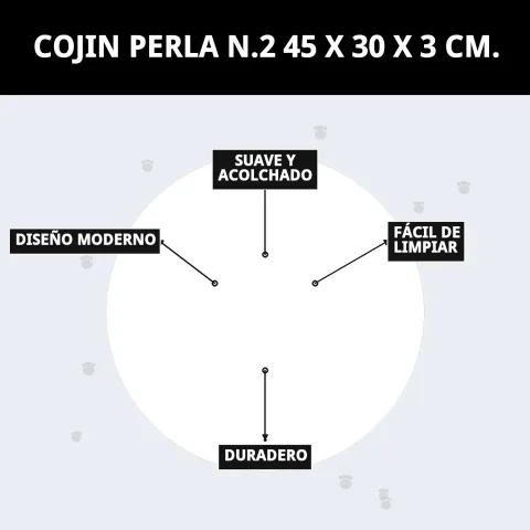 Cojín Perla N.2 integrado en ambiente doméstico