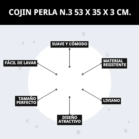 Cojín Perla N.3 integrado en ambiente doméstico