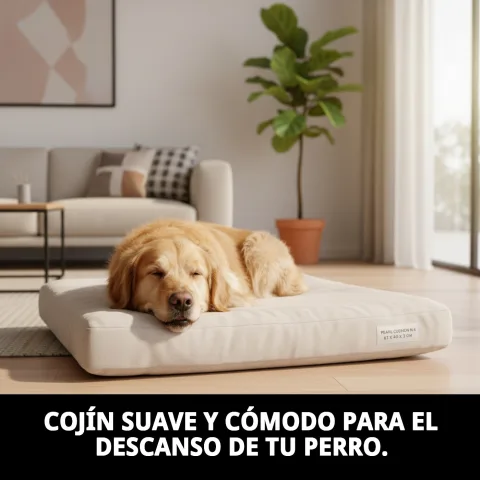 Detalle de tejido suave y resistente del cojín Perla N.4
