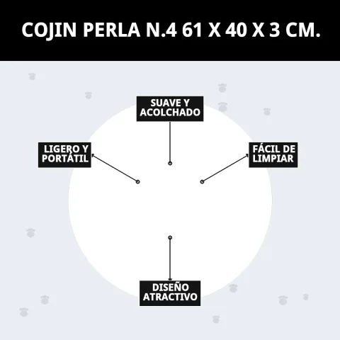 Funda del cojín Perla N.4 lavable a máquina en proceso de limpieza