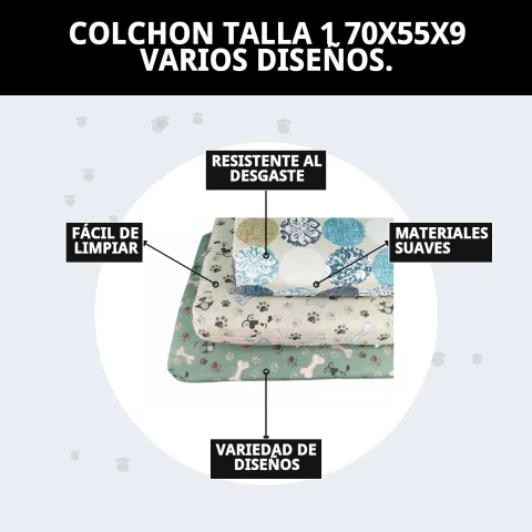 Colchón ligero para perros fácil de transportar