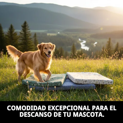 Colchón para perros y gatos tamaño medio con acolchado de 9 cm