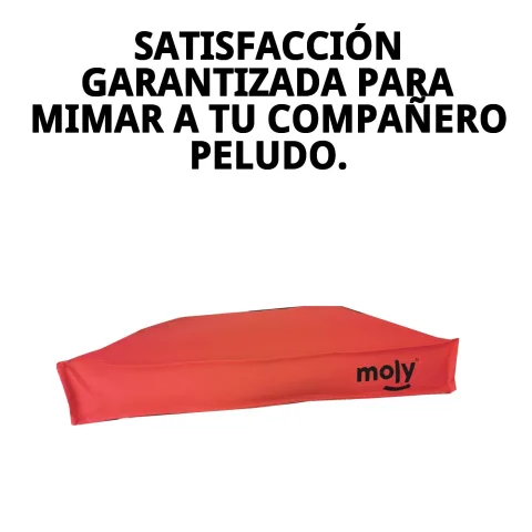 Matelas imperméable rouge avec texture visible