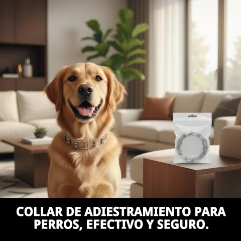 Percha colgador para almacenamiento del collar metálico