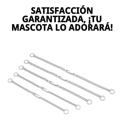 Material metálico resistente del collar cadena 40 cm x 3 mm