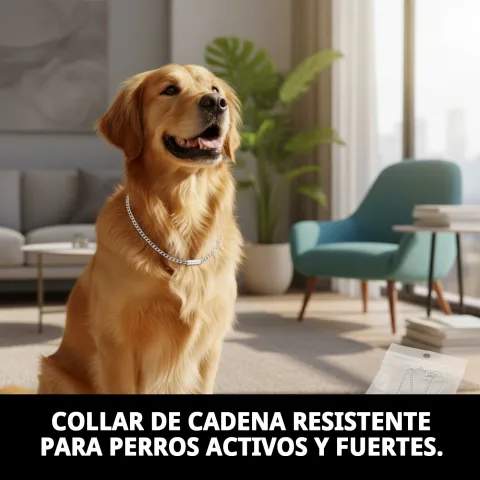 Cierre y anilla del collar cadena con placa