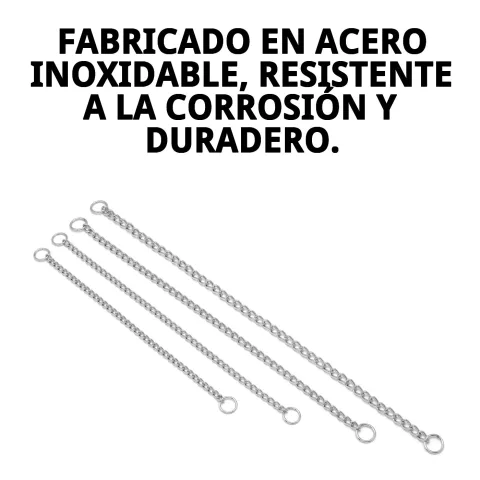Material acero cromado resistente del collar para perros
