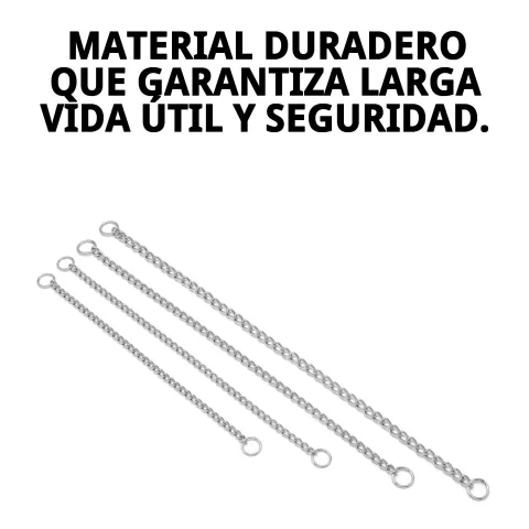 Acabado brillante y cromado del collar metálico para perros