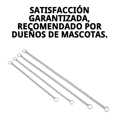 Collar metálico cromado limpio y fácil de mantener