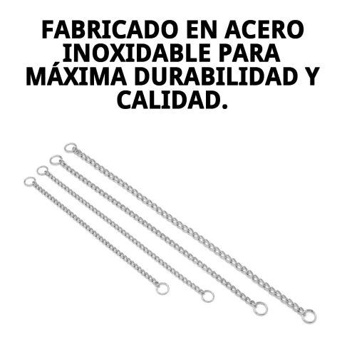 Material metálico cromado resistente del collar