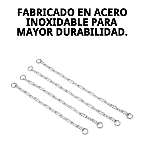 Collar cadena E.LARGO para control en paseos y entrenamiento